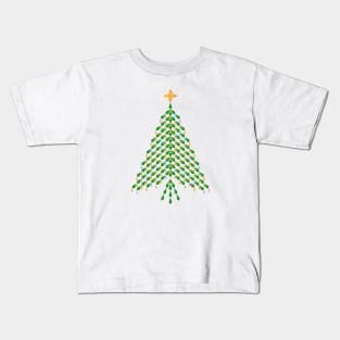 Elegant crystal Christmas Tree design Kids T-Shirt